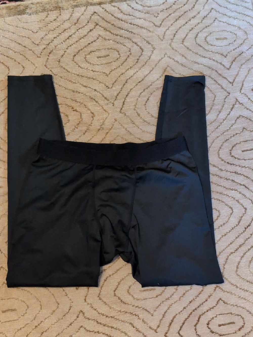 Men's Athletic Compression Tights Leggings Black XL
